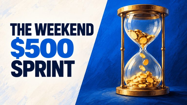 The Weekend Sprint: How I’d Earn My First $500 Online From a Standing Start