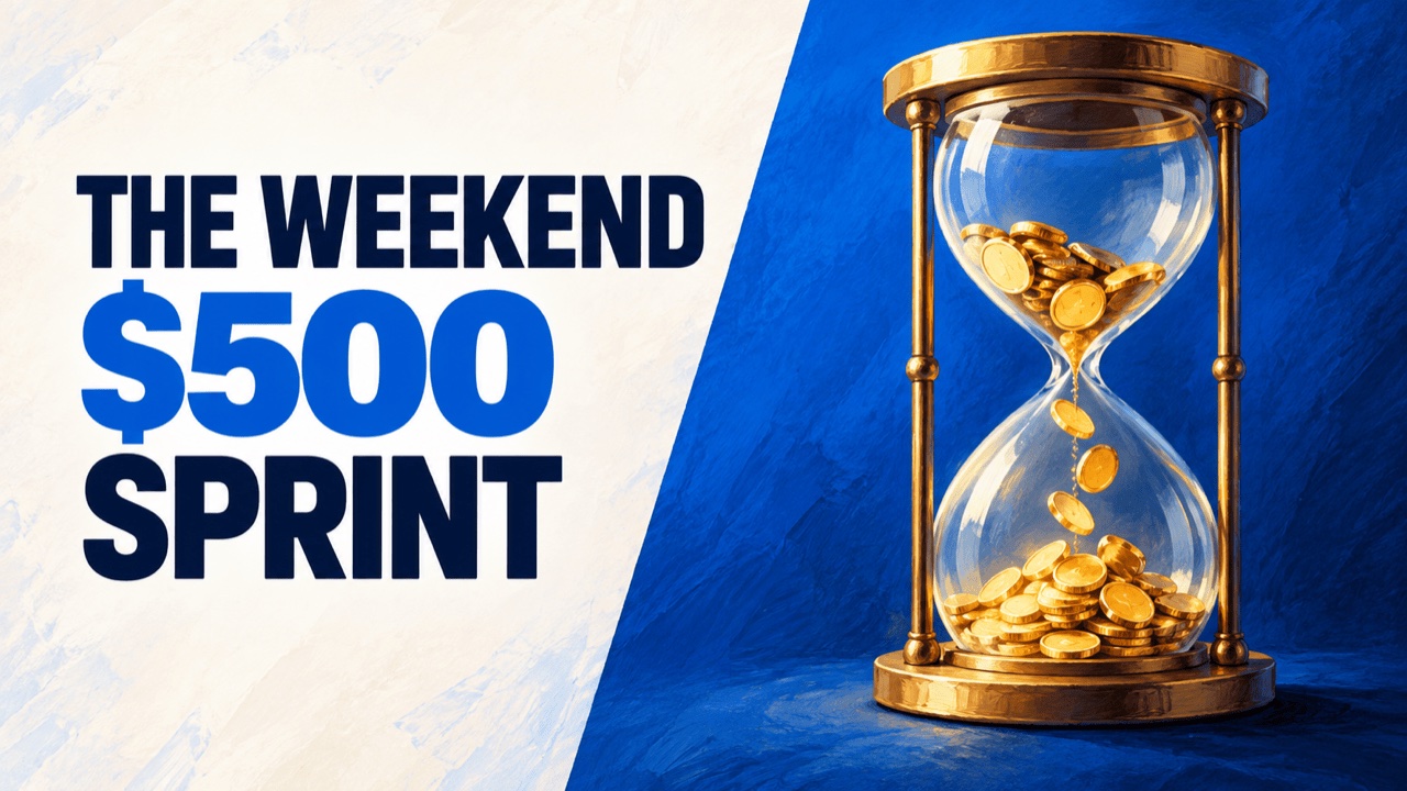 The Weekend Sprint: how to earn your first $500 online in one weekend from a standing start